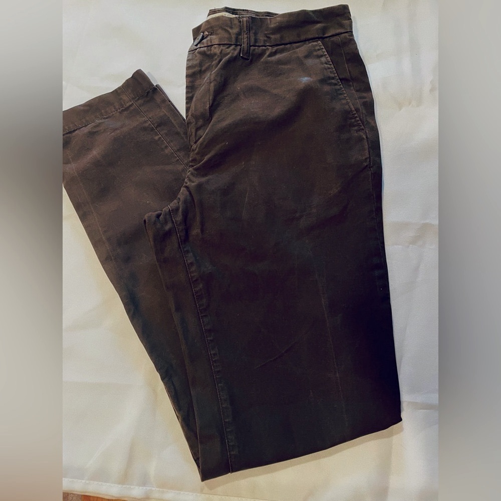 💥3/$30💥H&M Dark Chocolate Cotton Khaki Trousers